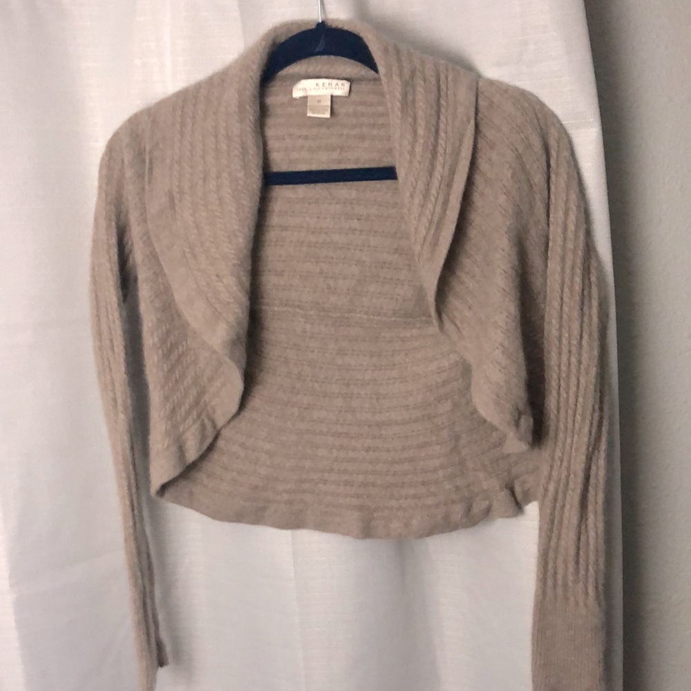 Cashmere crop sweater